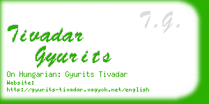 tivadar gyurits business card